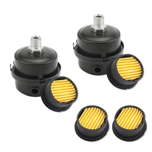 2-Pack 1/4Inch Air Compressor Intake Filter Silencer Muffler