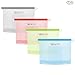 Reusable Silicone Food Preservation Bags, Food Savers, FDA & SGS Food Grade Silicone For Hot Cooking, Freezing, Snack Packing & Sous Vide Cooking. Airtight & Leak-Proof. 4 PCS, 4 Colors (Large Size)