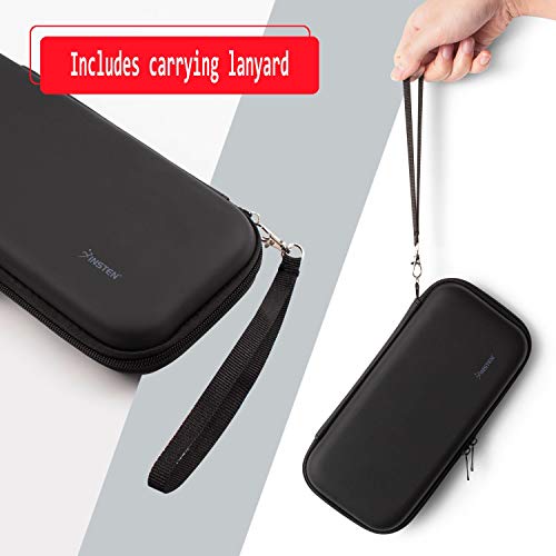 For Nintendo Switch Lite Case, Portable Travel Carrying Case EVA Hard Shell Protective Zip Pouch with Game Card Holder Slots For Switch Lite Edition 2019 New Console & Game Accessories Black by Insten