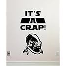 It's A Crap Wall Decal WC Toilet Vinyl Sticker Admiral Ackbar It's A Trap Star Wars Wall Art Design Housewares Kids Room Bedroom Decor Removable Wall Mural 53zzz