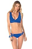 Becca by Rebecca Virtue Women's Electric Current Banded Triangle Bikini Top
