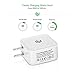 UltimatePower 4.8A 24W Dual USB Travel Wall Charger with Smart Technology, Foldable USB Plug, Most Powerful Wall Adapter for iPhone and iPad (White)