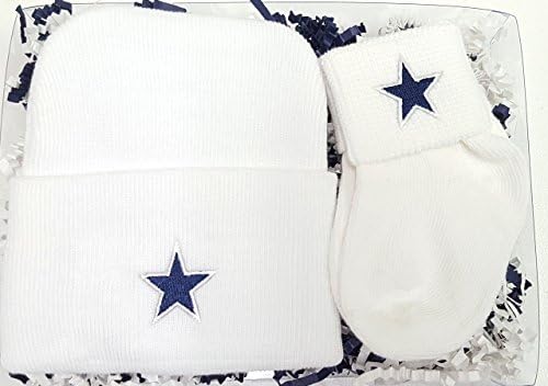 Dallas Newborn Baby Knit Cap &amp; Socks Gift Set