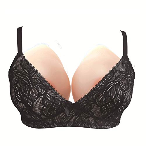Silicone Breast Forms - Bra Enhancer, Concave Full Prosthesis Breathable Gel Medium Skin Separated Chest, C Cup 800 Gram Light Nude - Thumbnail 2