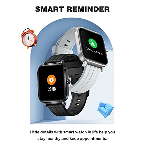 GOKOO Smartwatch Uomo Donna,Touch Screen Orologio Fitness Activity Tracker Sport Smart Watch con 24 modalità sportive IOS Android Notifiche da Cronometro Ossigeno nel sangue Cardiofrequenzimetro