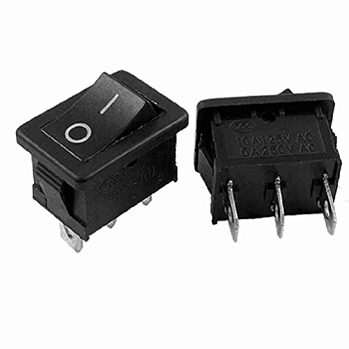 Magentoo(TM) 5 Pcs 3 Solder Lug On-Off SPDT Snap in Boat Rocker Switches 6A/250V 10A/125V AC