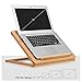 NBWOOD Adjustable Laptop Stand Pad Lap Desk Natural Bamboo, Wide Stand with 6 Tilting Angles for Notebooks up to 17.3 Inches, Ventilated, Heavy Duty, 15.7″L x 12.4″Wthumb 2