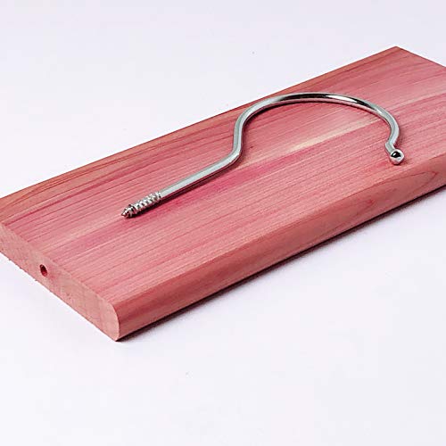 Cedar Space Cedar Hang Ups - Cedar Blocks for Closet Storage, 100% Nature Aromatic Red Cederwood Home Decor (Cedar Hang ups 11pcs)