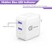 CellEver 4.8A 24W PowerBoost High Speed Dual USB Wall Charger with SmartID (2 Ports and Foldable Plug) Travel Charger for Apple iPhone 5, 5s, 6, 6s 7, 7 Plus, iPad Mini, iPad Air, iPad Pro - White