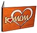 Real Wood I Love Mom Heart Happy Birthday Wedding Day Greetings Card Thank You Get Well Wooden Gift for God Mommy to Be Stepmother Step Mama Wife from Husband Baby Son Daughter Children