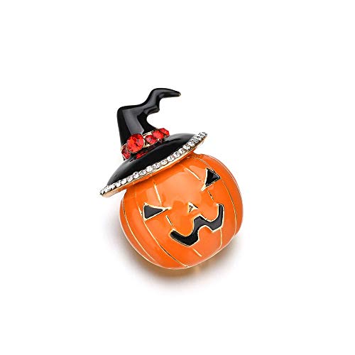 KimYoung Cute Enamel Lapel Pin Sets Carton Animal Brooch Pin (Cute Pumpkin)