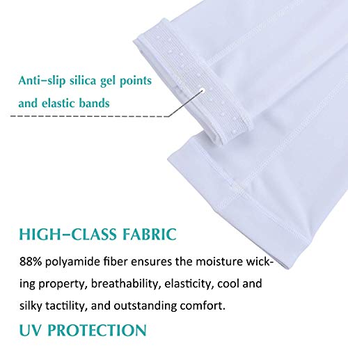 image for Arm Sleeves, Aegend Arm Sleeves UV Protection for Men Women Youth Arm 