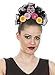 Day of The Dead Headbands - 3-Pack Skull Spider Web Head Band, Black Lace Crown Assorted Designs