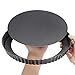 Beasea Tart Pan 10 Inch with Removable Bottom, Non Stick Quiche Pan Pie Shell Fluted Edge Tart Pan, Loose Base Carbon Steel Round Cooking Pan for Baking