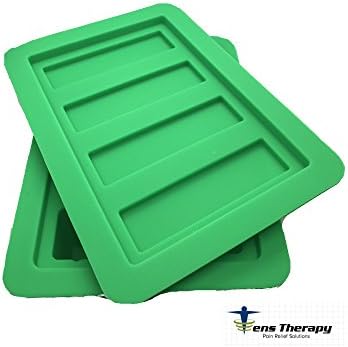 Gourmet Silicone Butter Mold w/Lid For Herbal Butter, Soap Bar, Muffin, Brownie, Cornbread, Cheesecake. FDA Approved (Green)