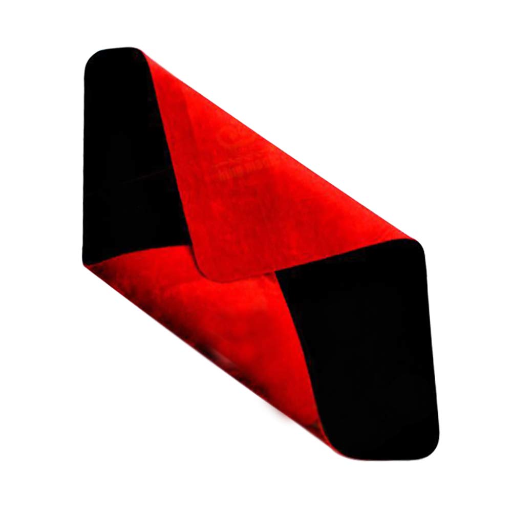 Performance Close-Up Pad Magic Poker Card Mat Magician Mat Pad Coin Magic Gimmicks Accessories,16" ×11-3/4" (Red)