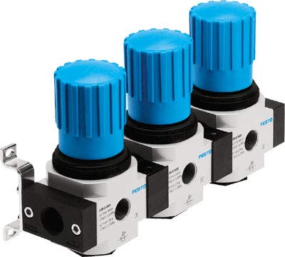 Festo 528973 Model LRB-1/2-D-7-O-K3-MIDI Pressure Regulating Valve Manifold, White
