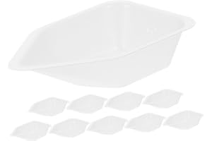 MOLUCKFU 10Pcs Weighing Boats for Accurate Measurements Plastic Weighing Dishes for Lab Use