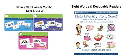 I See I Spell I Learn Picture Sight Words Flashcards & Sight Words Readers Combo