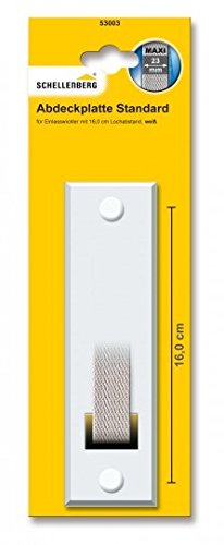 Schellenberg 53002 Standard Abdeckplatte für Gurtwickler, weiss