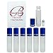 Beauticom Glass Roll on Bottle 10ml ~ 1/3 oz with Metal Cap, Stainless Steel Roll Balls for Essential Oil, Aromatherapy, Perfume, Lip Gloss, Lip Balm (BLUE) (6 Bottles per order)