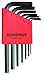 Bondhus 12292 Set of 7 Hex L-wrenches, Short Length, sizes 1.5-6mm