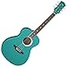 Luna Aurora Borealis 3/4-Size Acoustic Guitar - Teal Pearl
