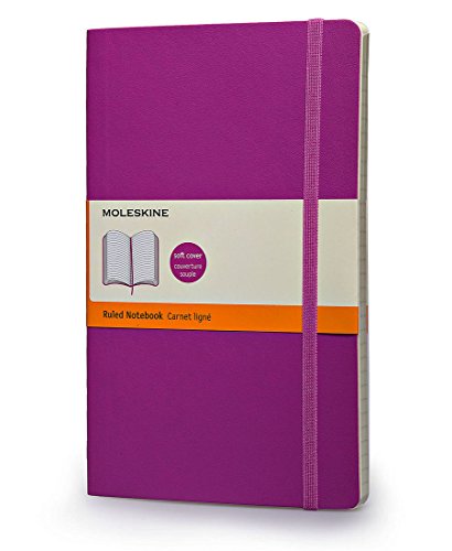 Moleskine classic colored notebook, large, ruled, orchi…