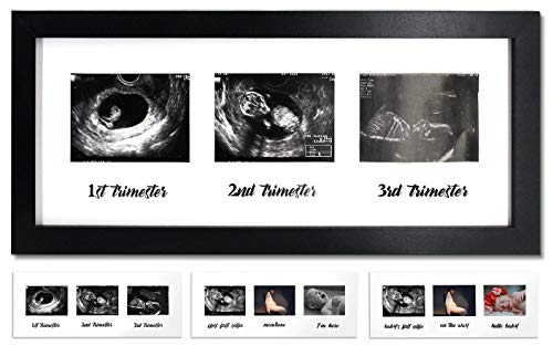 IHEIPYE Triple Sonogram Pregnancy Frame – Baby Ultrasound Picture Frame with Story for Expecting Parents, Baby Shower…