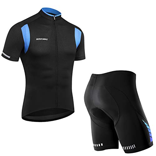 image for NOOYME (New Set) Men's Cycling Jersey Set with Shorts of Bike with 3D 