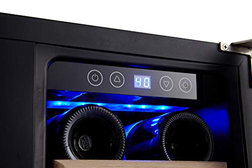 Kalamera-Wine-Cooler-Fit-Perfectly-into-24-inch-Space-Under-Counter-or-Freestanding-Dual-Zone-For-Kitchen-or-Bar-with-Blue-Interior-Light-and-Temperature-Memory-Function