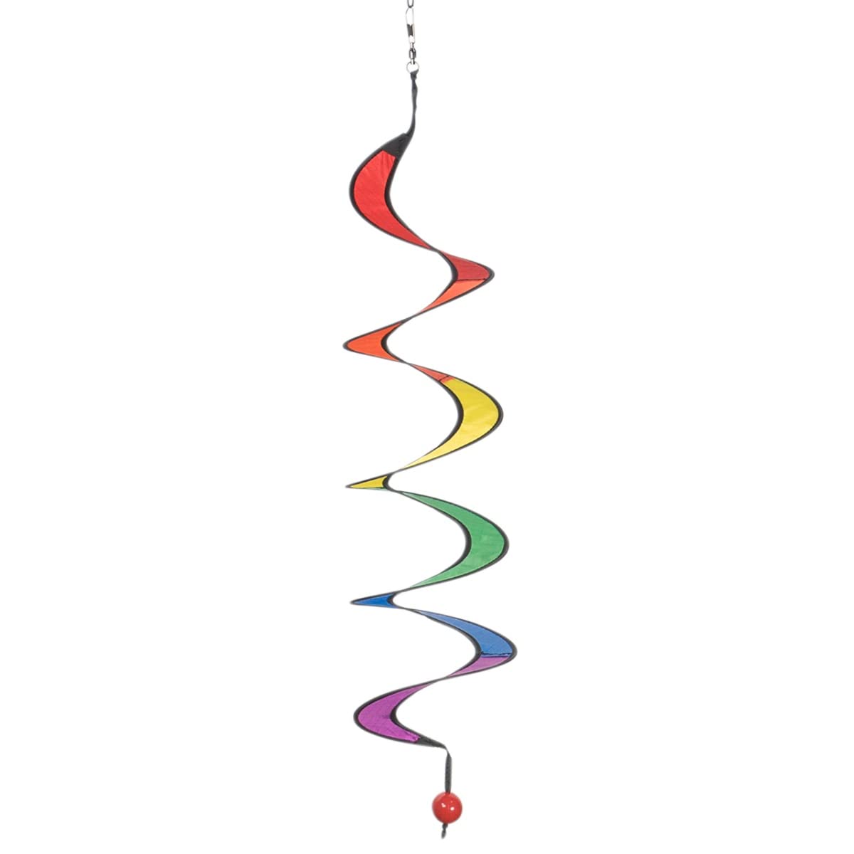 CIM Wind CIM Wind Spinner - Twister S - UV-resistant and weatherproof - Ø10cm, length: 75cm - incl. stainless steel ball bearing whirl clip - stylish home and garden decoration - Twister S - UV-resistant and weatherproof - Ø 4 inch, length: 29.5 inch - incl. ball bearing swivel and hook