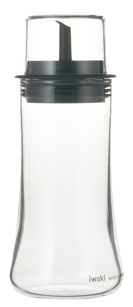 iwaki(イワキ) AGCテクノグラス 耐熱ガラス 液だれしにくい醬油差し 醤油用 160ml もれにくい フタ付き調味料入れ KT5032-BK商品画像