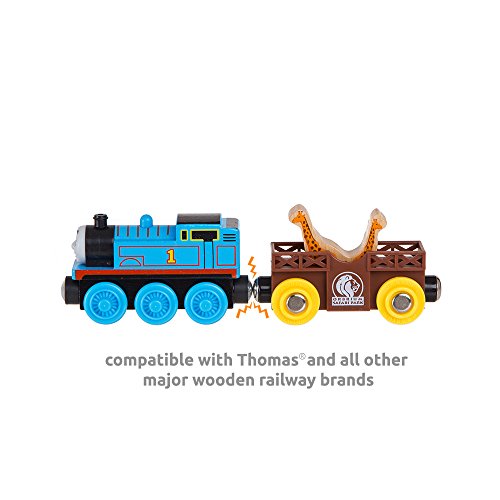 Orbrium Toys 12 Pcs Wooden Engines &amp; Train Cars Collection 