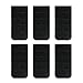 N NAANSI Women Bra Extension 1/2 inch,Sturdy Bra Strap Extender 2 Hook Black,Pack of 6pcs