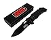 Rogue River Tactical New Military G10 Handle Black Spring Assisted Pocket Knife (Black)