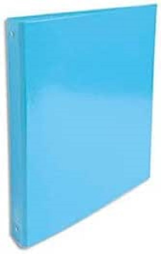 Exacompta - ref. 519292E - 1 Iderama film-coated rigid binder - 4 round rings, diameter 30 mm - Spine 40 mm - External dimensions: 32 x 26 cm - A4 file format - Colour: light blue