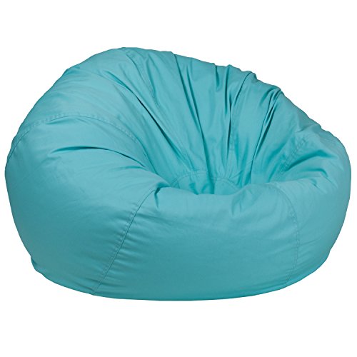 Flash furniture oversized solid mint green bean bag cha…
