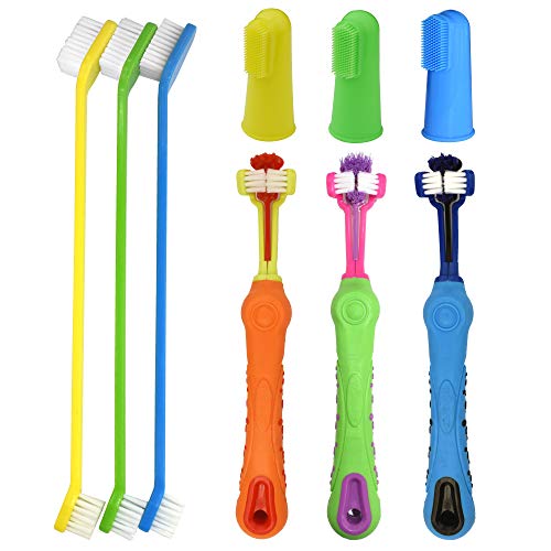 RosyLife Pet Dog Soft Toothbrush Dog Toothbrush Finger Toothbrush pet Toothbrush Small to Large Dogs (9 pcs-YGB) - Thumbnail 5