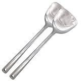 Buthneil Stainless Steel Turner Kitchen Utensil Tool Wok Turner, 14.75-inch-2 Pack