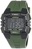 Timex Men's T49903 Expedition Rugged Wide Digital Chrono Alarm Timer Black Case Green Resin Strap Watch