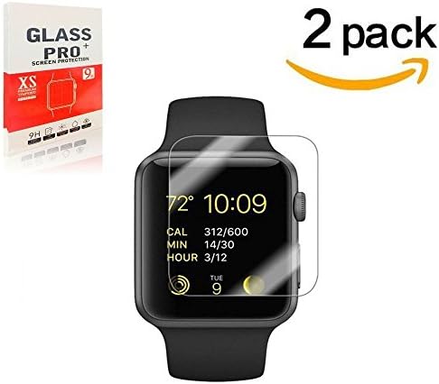 Apple Watch 38mm Smart WEIPAI 9H Hardness, Anti-Scratch, Anti-Fingerprint, Bubble Free[Easy Installation]Screen Protector for Apple Watch Series 1, Series 2,[2-Pack]