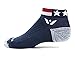 Swiftwick - Vision ONE Spirit American, Ankle Socks for Running, Cycling, and Golfing, Blue/White/Red, Large