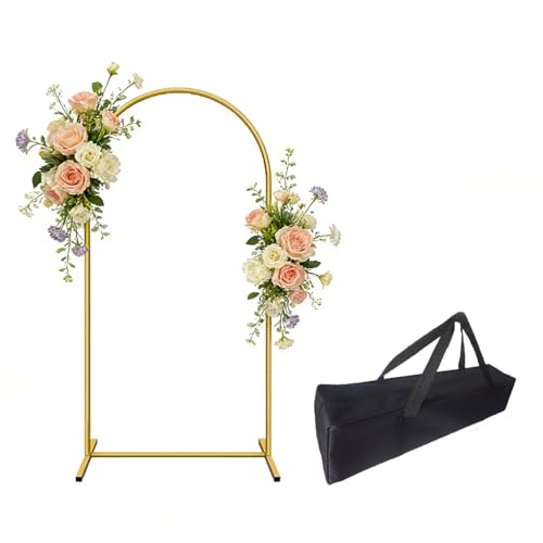 YOPINCO Gold Metal Arch Backdrop Stand