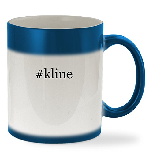 #kline - 11oz Hashtag Color Changing Sturdy Ceramic Coffee Cup Mug, Blue