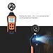 TACKLIFE Anemometer Handheld with Flashlight, Wind Speed Meter for Measuring Wind Speed, Temperature, Wind Chill, 0.8 m/s - 30 m/s Range, 0.1m/s Accuracy, Max/Min/AVG/Hold Data Function - DA03