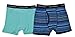 Calvin Klein Boys 2 Pack Black & Blue/Light Blue Striped Boxer Briefs