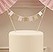 Ginger Ray Pastel Perfection Sparkle Party/Wedding Cake Bunting Topper, Pink/Gold