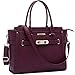Laptop Bag for Women,15.6 Inch Multi Pocket Padded Laptop Tote Bag,Computer Bags for Women,Burgundy