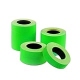 Metronic 10 Rolls Green Fluorescent Color 5000 Price Labels Paper Fr Mx-5500 Price Gun Labeller